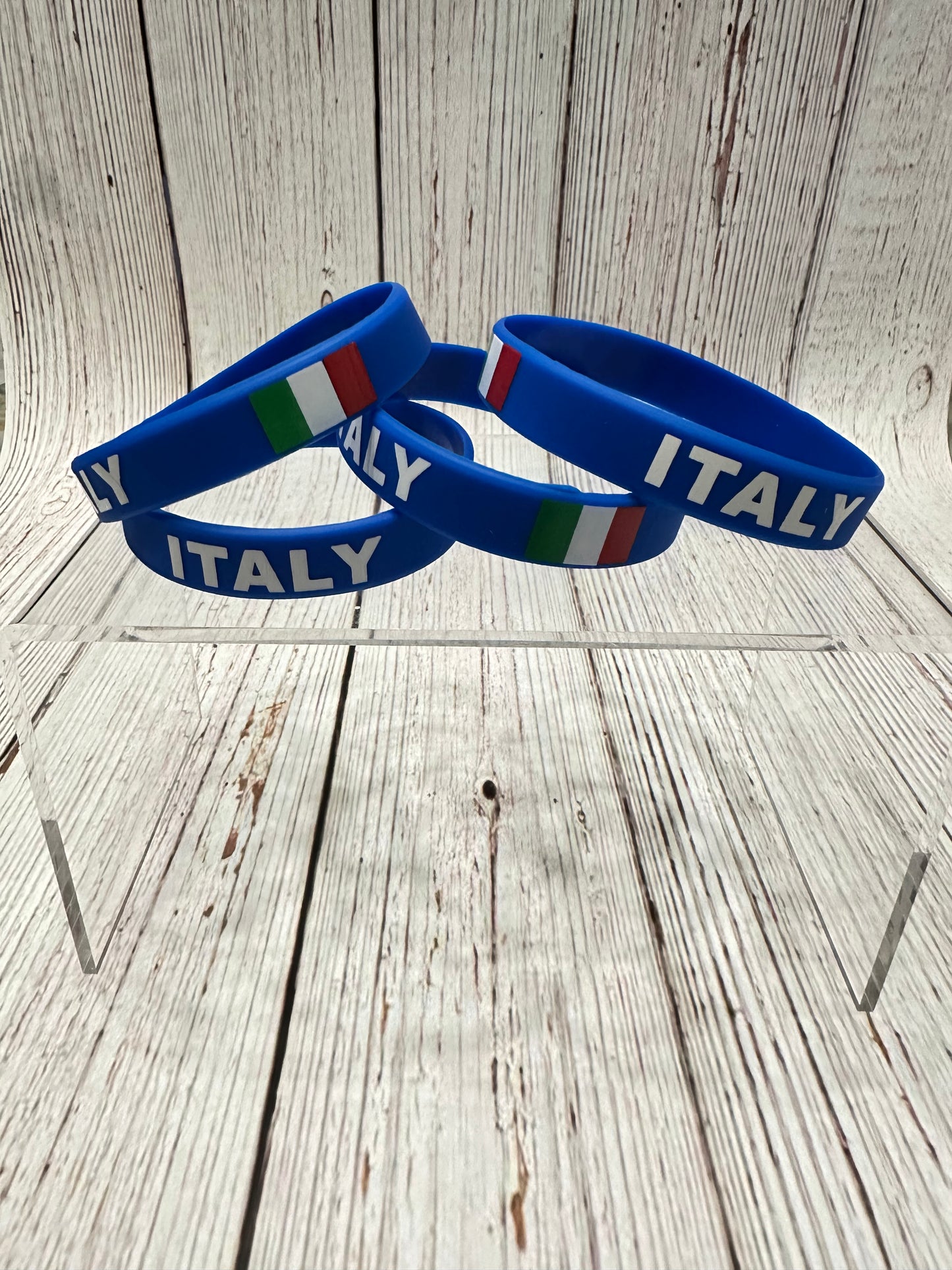 Italian Flag Silicone Wristband