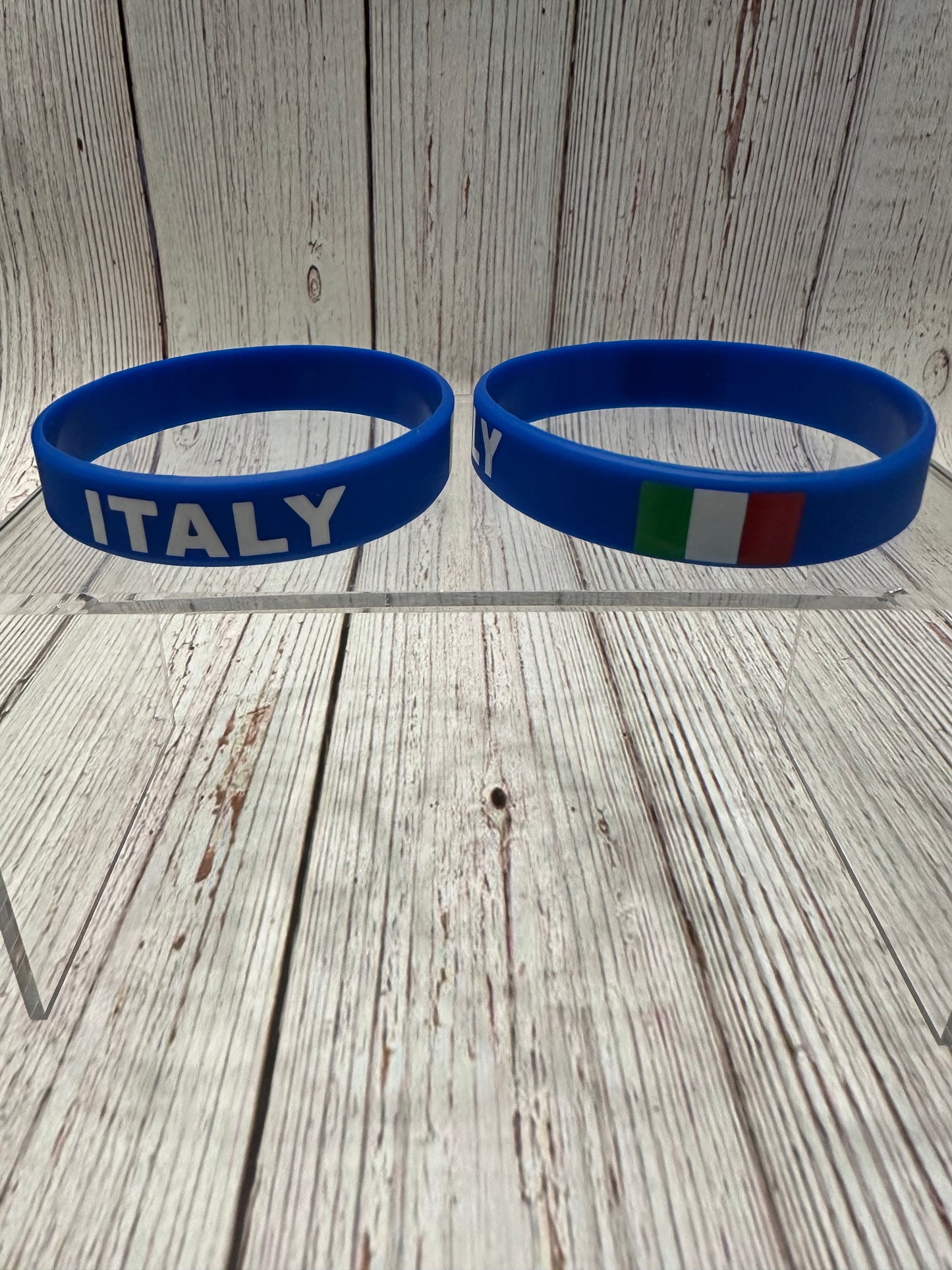 Italian Flag Silicone Wristband