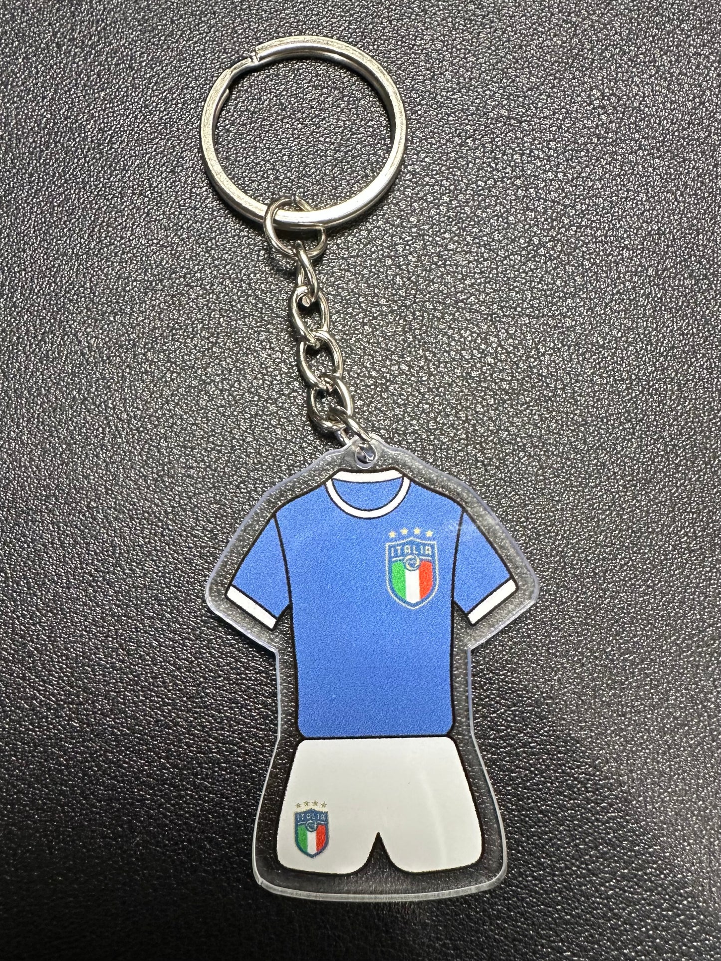 Italian Soccer Acrylic Keychain Charm