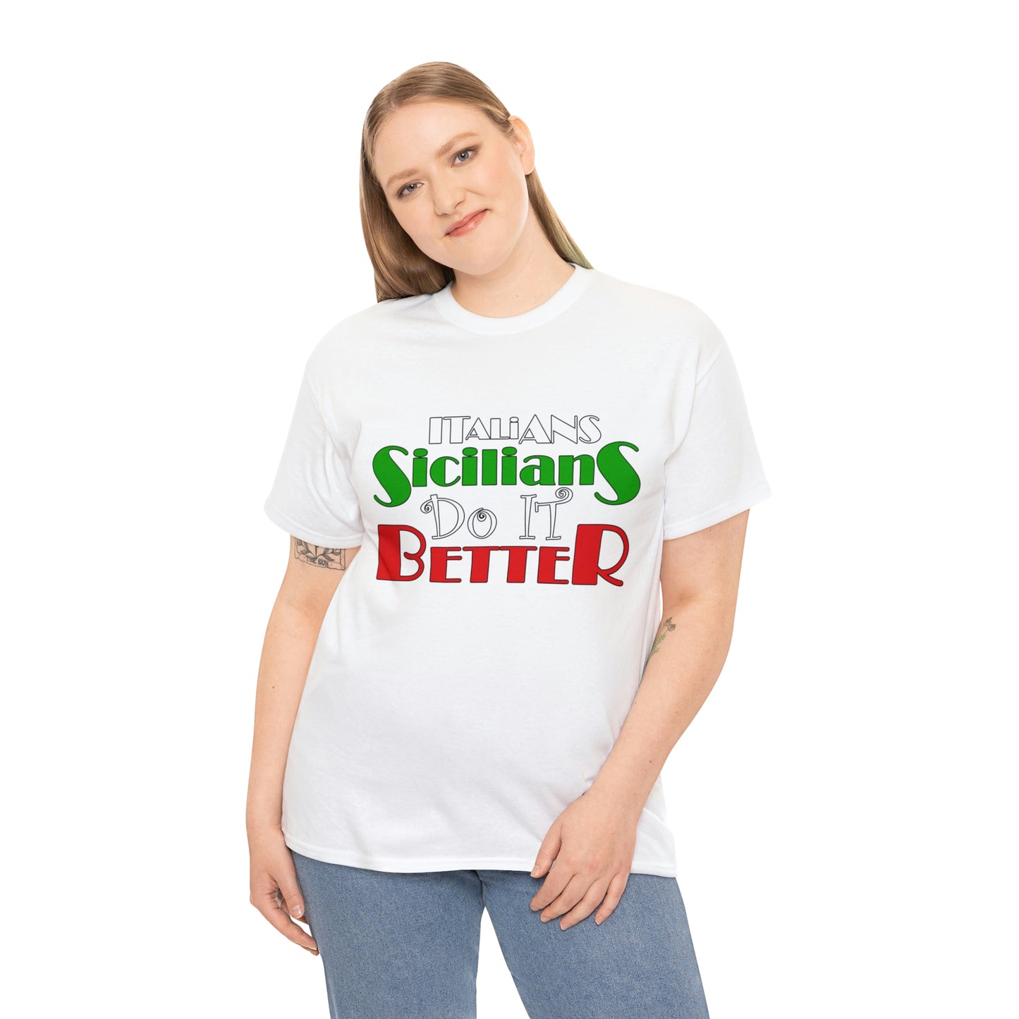 Italians Sicilians Do It Better - Unisex Heavy Cotton Tee